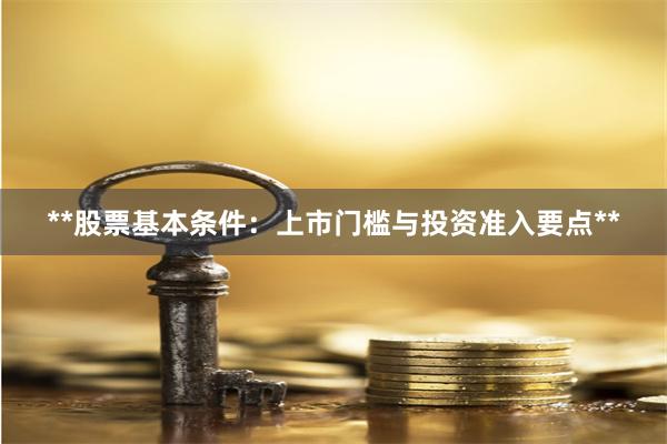 **股票基本条件：上市门槛与投资准入要点**